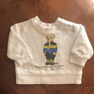 Ralph Lauren Polo Bear baby sweatshirt 3M 3 months